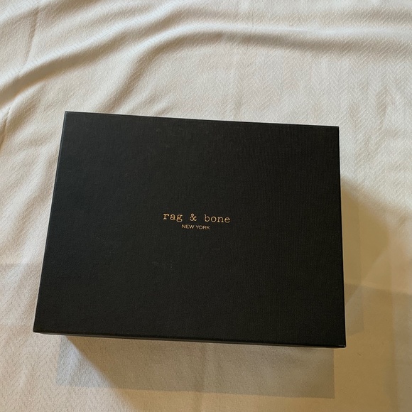 Rag and Bone Compass Leather Studded Boots, Size 37, Black - Picture 3 of 15